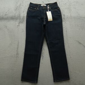 Levi's 512 Jeans Women's Size 8M Blue Mid-Rise Slimming Straight Leg 28" Inseam